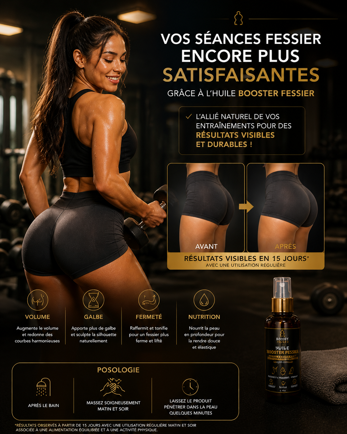 Huile Booster Fessier - BODY SCULPT